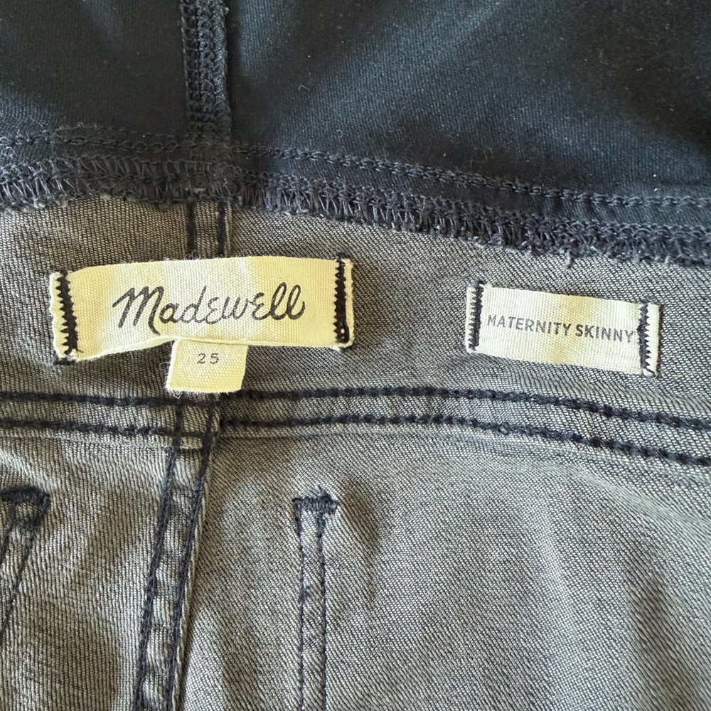 Madewell faded black maternity skinny jeans - Picture 6 of 6